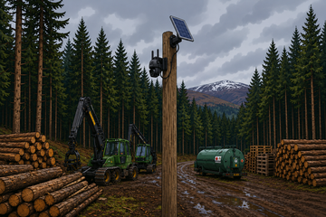 Securing Remote Forestry Equipment & Timber Stacks Off-Grid